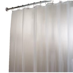 iDesign 72 in. H X 84 in. W Frosted Eva Shower Curtain Liner Vinyl