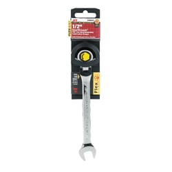Ace Pro Series GearWrench 1/2 in. X 1/2 in. SAE Flex Head Combination Wrench 7.09 in. L 1 pc