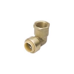 BK Products Proline Push to Connect 1/2 in. PTC X 1/2 in. D FPT Brass Elbow Adapter