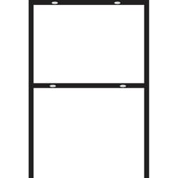 HILLMAN Black Blank Sign Frame 24 in. H X 18 in. W