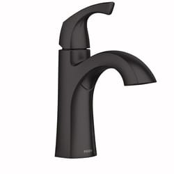 Moen Lindor Matte Black Modern Bathroom Faucet 4 in.