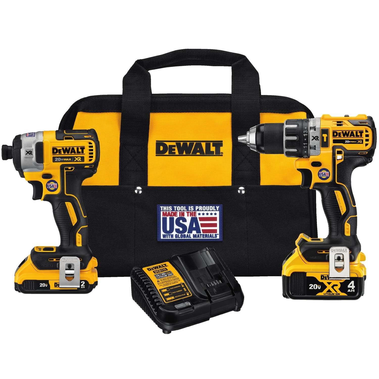 Ace Hardware DeWalt 20V MAX XR Cordless Brushless 2 tool Hammer Drill