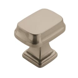Amerock Grace Revitalize Collection Round Cabinet Knob 1-1/8 in. D 1-1/8 in. Satin Nickel 1 pk