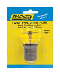 Seachoice Brass 6.8 in. L X 1 in. W Drain Plug