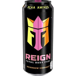 Monster Reign BCAA Aminos Sugar Free Reignbow Sherbet Energy Drink 16 oz