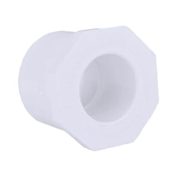 Charlotte Pipe Schedule 40 1-1/4 in. Slip X 3/4 in. D Slip PVC Reducing Bushing 1 pk