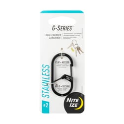 Nite Ize G-Series Stainless Steel Black Carabiner