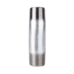 STZ Industries 1-1/4 in. MIP each X 1-1/4 in. D MIP Galvanized Steel 4-1/2 in. L Nipple