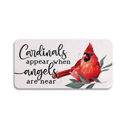 P Graham Dunn Multicolored Faux Marble 4 in. H Cardinals Appear When Angels are Near Stepping Stone