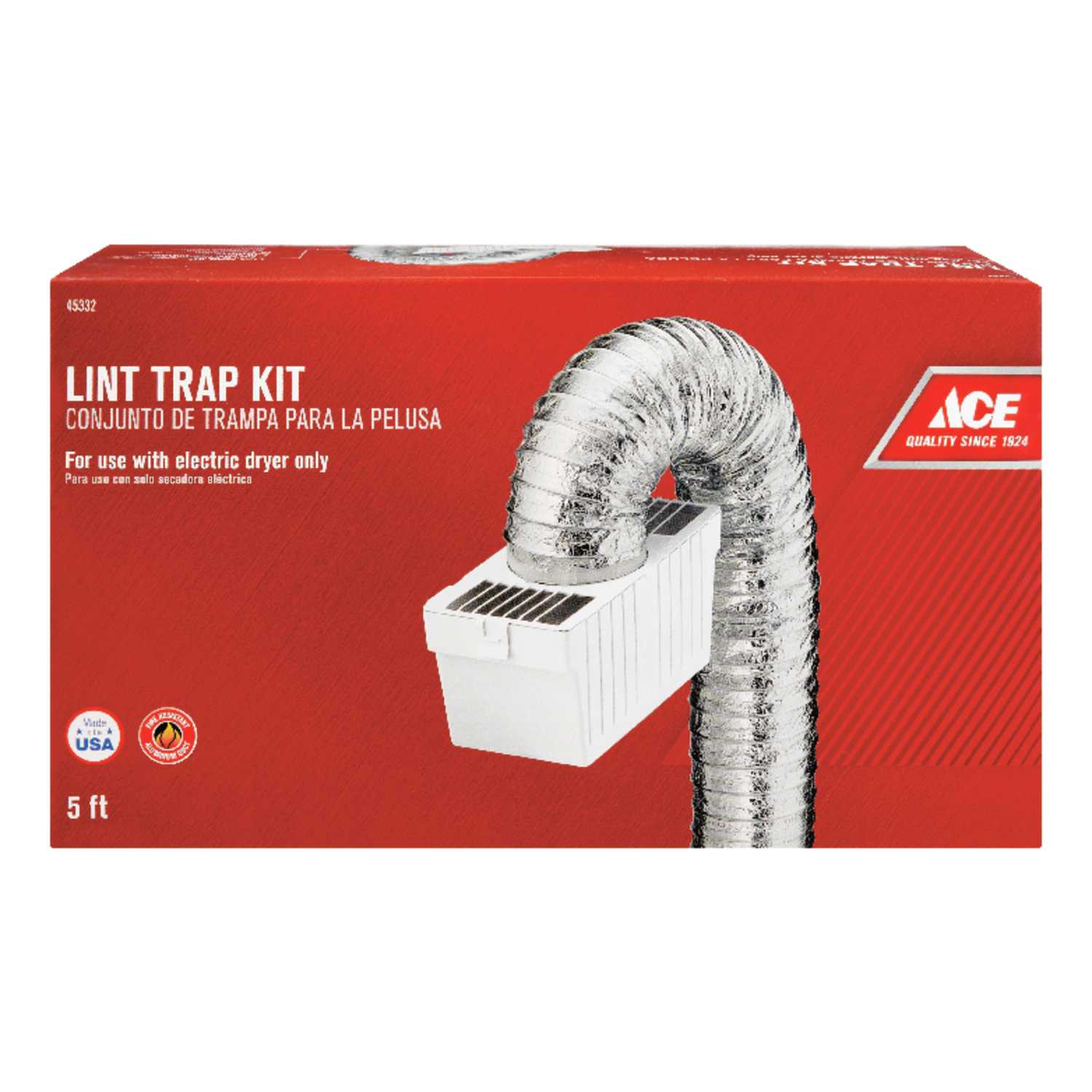 Ace 4 in. W x 4 in. L White Plastic Lint Trap Ace Hardware
