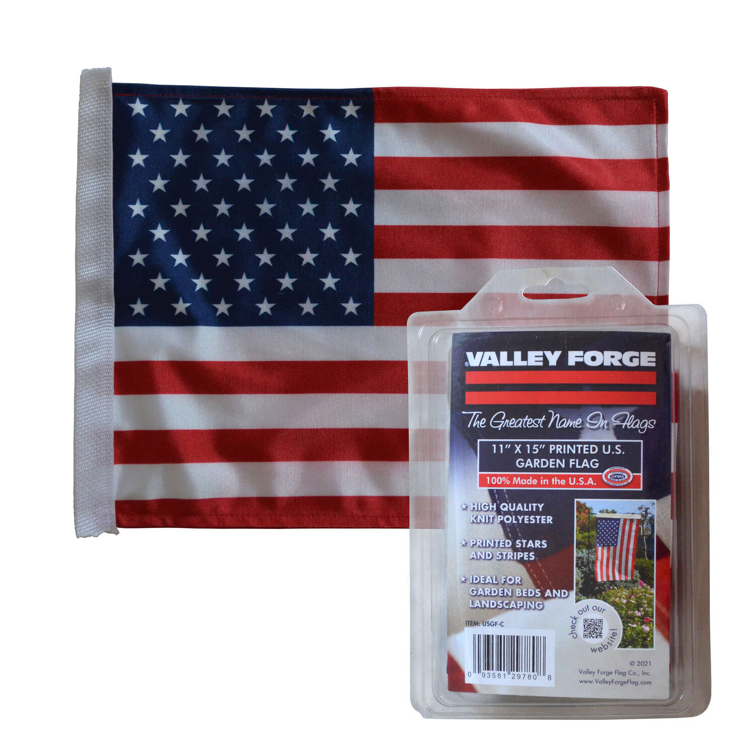 Valley Forge American Garden Flag 11 in. H X 15 in. W - Ace Hardware