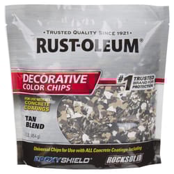 Rust-Oleum  Indoor  Tan Blend  Decorative Color Chips  1 lb. 