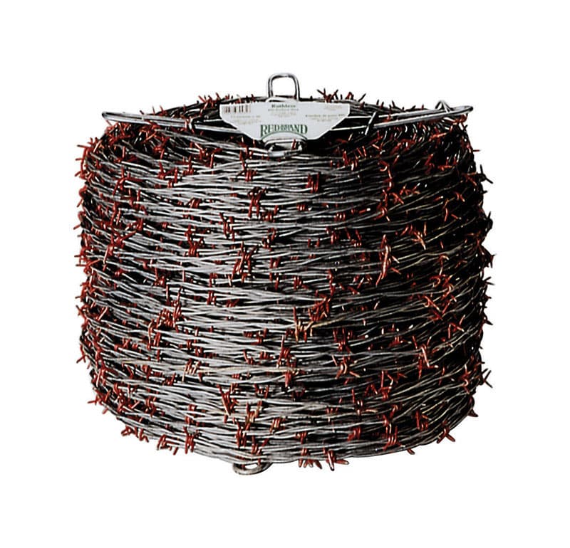 Sandbaggy Barb Wire Roll (1320 Ft) - 12.5 Gauge (2.5 Mm) - High Tensile, 2 Point, Double Strand Twisted Fencing Wire - Class 1 Galvanized Steel (1