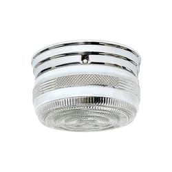 Satco Nuvo 6 in. H X 8 in. W X 8 in. L Polished Chrome Ceiling Light