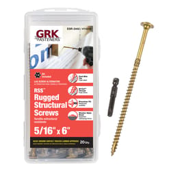 GRK Fasteners No. 20 X 6 in. L Star Washer Head W-Cut Structural Screws