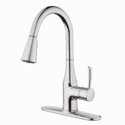 OakBrook One Handle Chrome Pulldown Kitchen Faucet