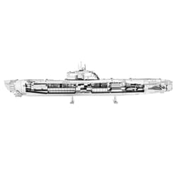Fascinations Metal Earth German U-Boat 3D Model Kit Silver