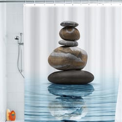 Wenko 71 in. H Meditation Shower Curtain W/Hooks Polyester