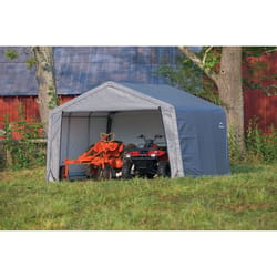 ShelterLogic Shed-in-a-Box 12 ft. x 12 ft. Plastic Horizontal Peak Storage Shed without Floor Kit