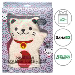 Gamago Huggable Lucky Cat Heating Pad 1 settings Multicolored 8 in. W X 11 in. L