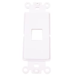 Monster Just Hook It Up White 1 gang Plastic Keystone Wall Plate 1 pk