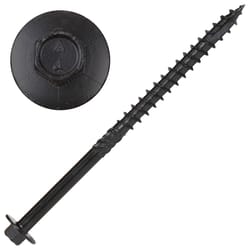 Screw Products YUKON #18 in. X 5 in. L Hex Black Steel Lag Screw 50 pk