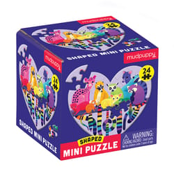 Mudpuppy Shaped Mini Puzzle Multicolored 24 pc