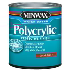 Minwax  Gloss  Clear  Polycrylic  0.5 pt. 