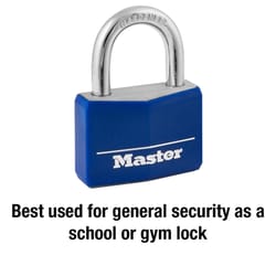 Master Lock 142DCM 1.5625 in. H X 1-9/16 in. W X 1-9/16 in. L Steel 4-Pin Cylinder Padlock