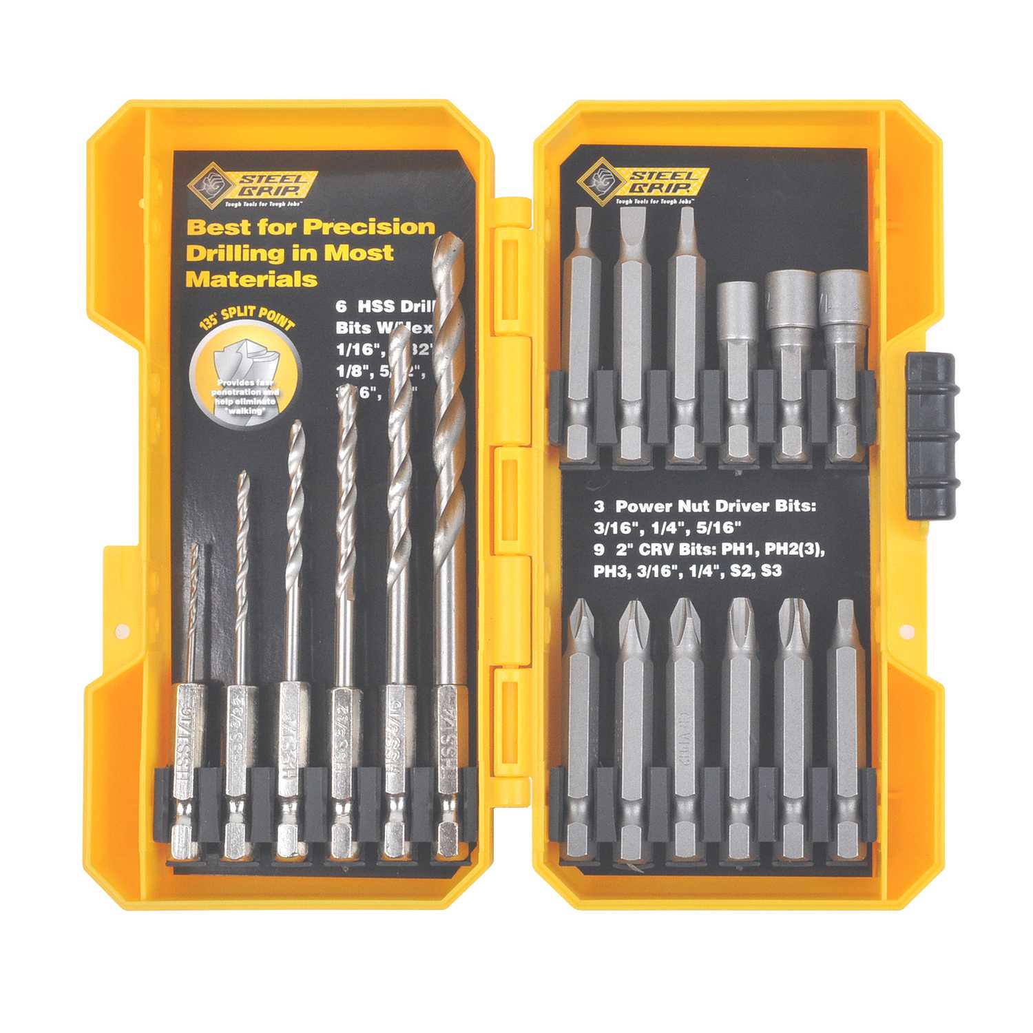 Steel Grip Titanium Drill Bit Set 18 pc. Ace Hardware