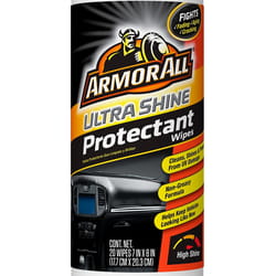 Armor All Ultra Shine Plastic/Rubber/Vinyl Protectant Wipes 20 ct