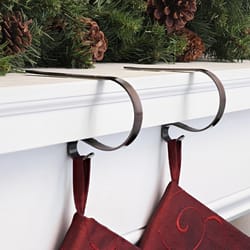 Haute Decor MantleClip Bronze Stocking Holder 2 in.
