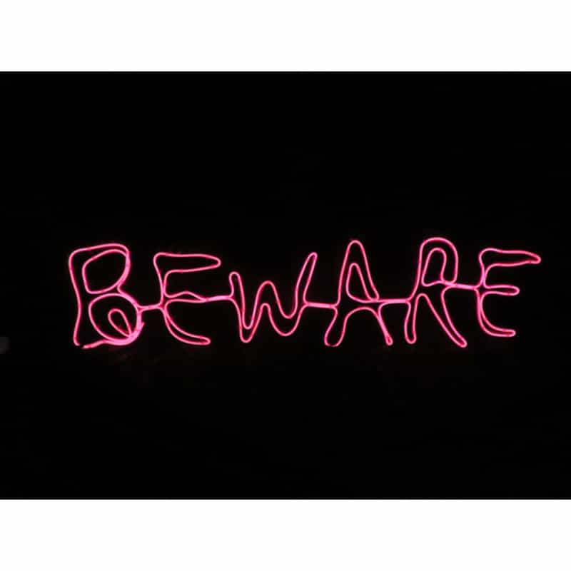 Sylvania Battery Operated Beware Window Decor Lighted Halloween