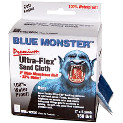 Mill Rose Blue Monster Ultra-Flex 5 yd L X 2 in. W 150 Grit Aluminum Oxide Sanding Cloth 1 pk
