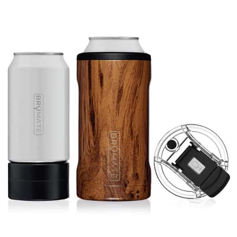 BruMate Hopsulator Trio 16 oz 3-in-1 Walnut BPA Free Vacuum Cup/Tumbler