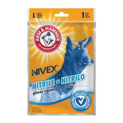 Arm & Hammer Nivex Nitrile Cleaning Gloves L Blue 2 pk