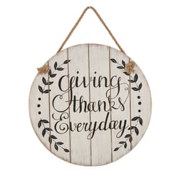 Glitzhome 15 in. Giving Thanks Everyday Hanging Decor