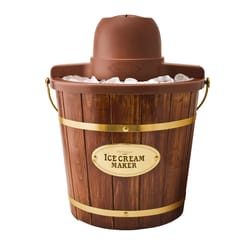 Nostalgia Brown 4 qt Ice Cream Maker 16 in. H X 12 in. W X 13 in. L