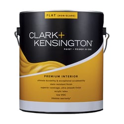 Clark+Kensington Flat Tint Base Ultra White Base Premium Paint Interior 1 gal