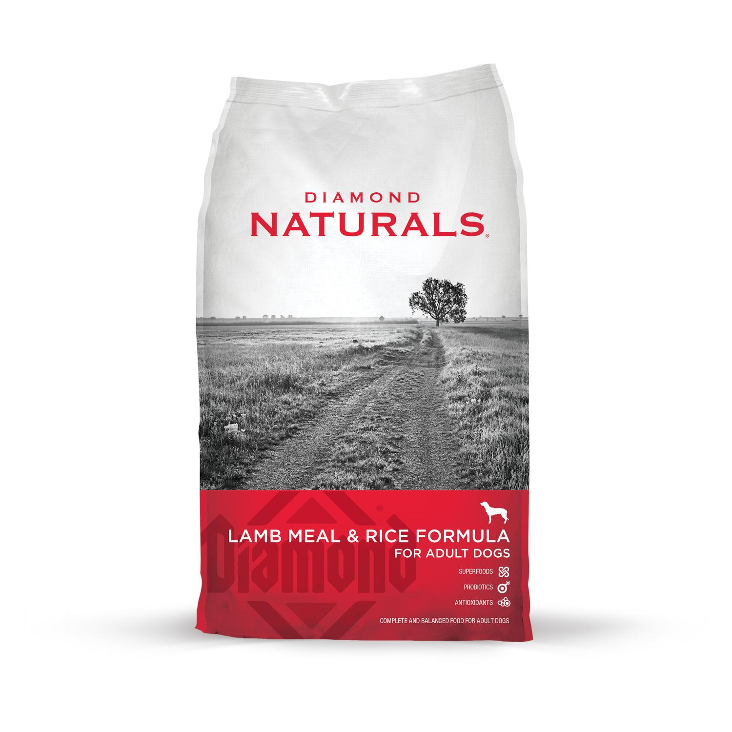 Photos - Other interior and decor Diamond Naturals Adult Lamb and Rice Dry Dog Food 40 lb 123 