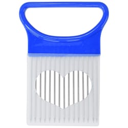 R&M International Corp International Blue/White Plastic/Steel Onion Slicer Holder