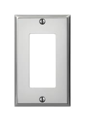Amerelle Pro Polished Chrome 1 gang Stamped Steel Decorator Wall Plate 1 pk