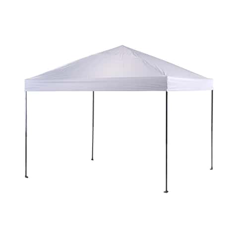 1 Inch x 10 Ft. Heavy-Duty White Polyester Tent Ratchet Straps