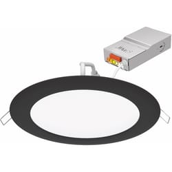 Juno WF6 Matte Black 6 in. W Plastic LED Canless Recessed Downlight 13 W