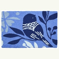 Jellybean 20 in. W X 30 in. L Multi-color Bluest Bluebird Polyester Accent Rug