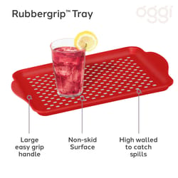 OGGI Red Polypropylene Serving Tray Serve Tray 1 each