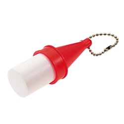 Lucky Line 1-1/4 in. D Plastic Red/White Buoy Keychain