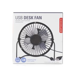 Kikkerland 6 in. H Desktop Fan