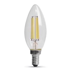 Feit Blunt Tip E12 (Candelabra) LED Bulb Daylight 75 Watt Equivalence 2 pk