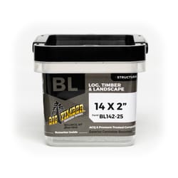 Big Timber No. 14 Ga. X 2 in. L Hex Drive Hex Washer Head Timber Screws 1.06 lb 25 pk